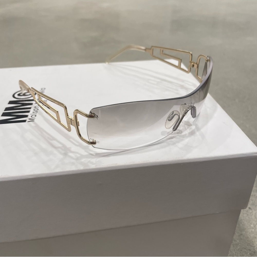 Versace shield gradient sunglasses